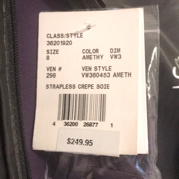 VERA WANG Bridesmaid Dress NEVER WORN OR ALTERED - Picture 5 of 7